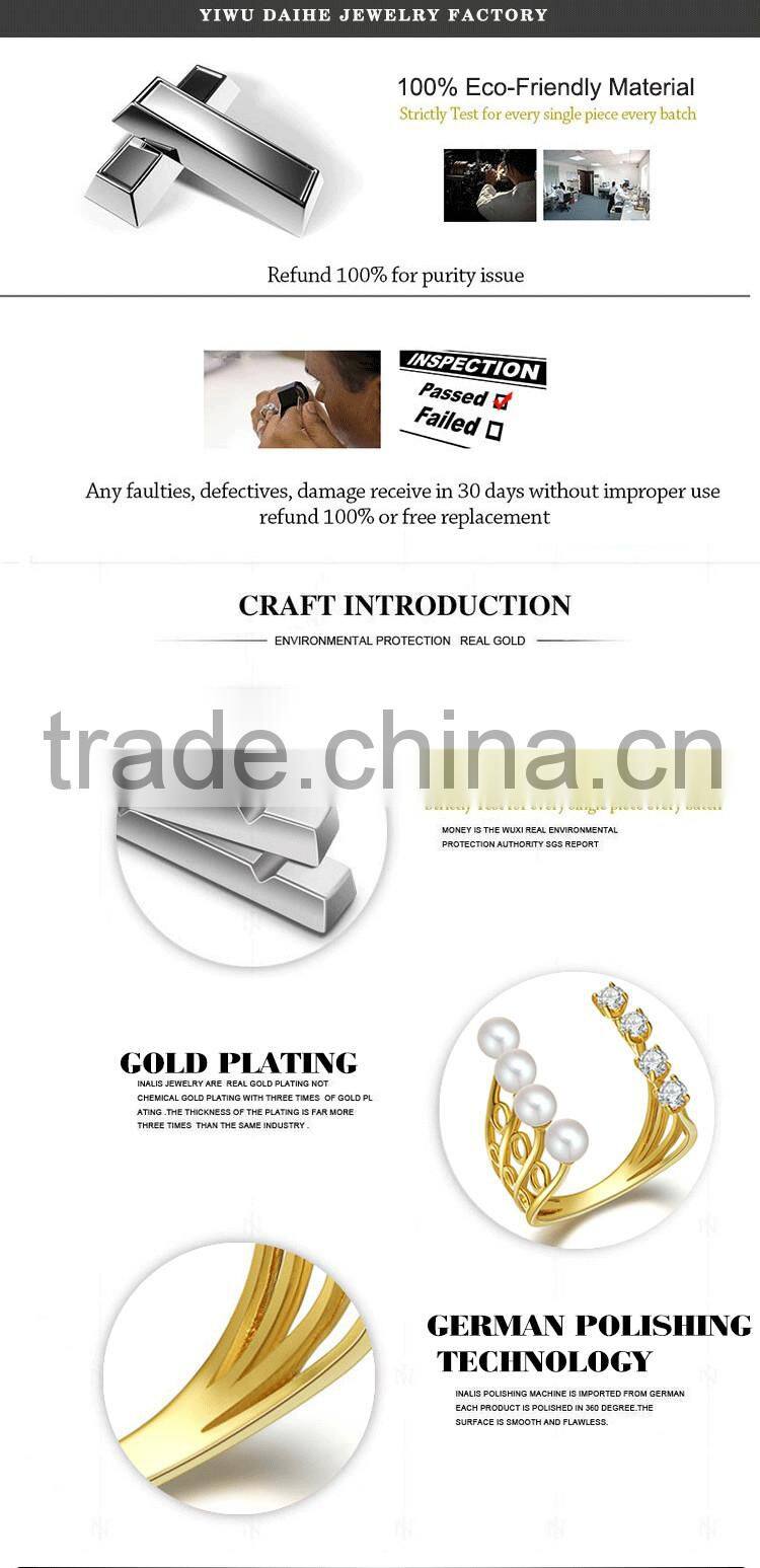 Daihe Fashion necklace with 925 sterling silver&crystal