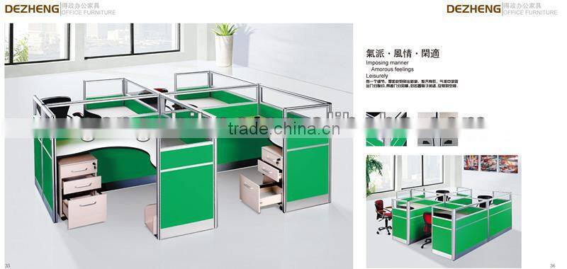 modern office desk partition screen with aliminium