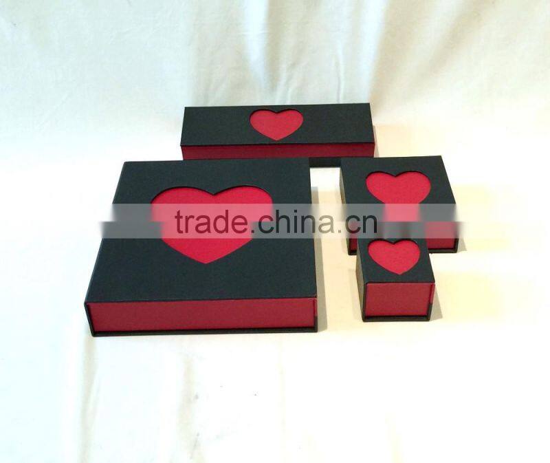 High Quality wedding jewely packing box with heart