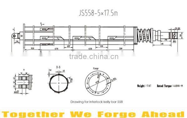 Bauer baby drill rig telescoping friction kelly bar