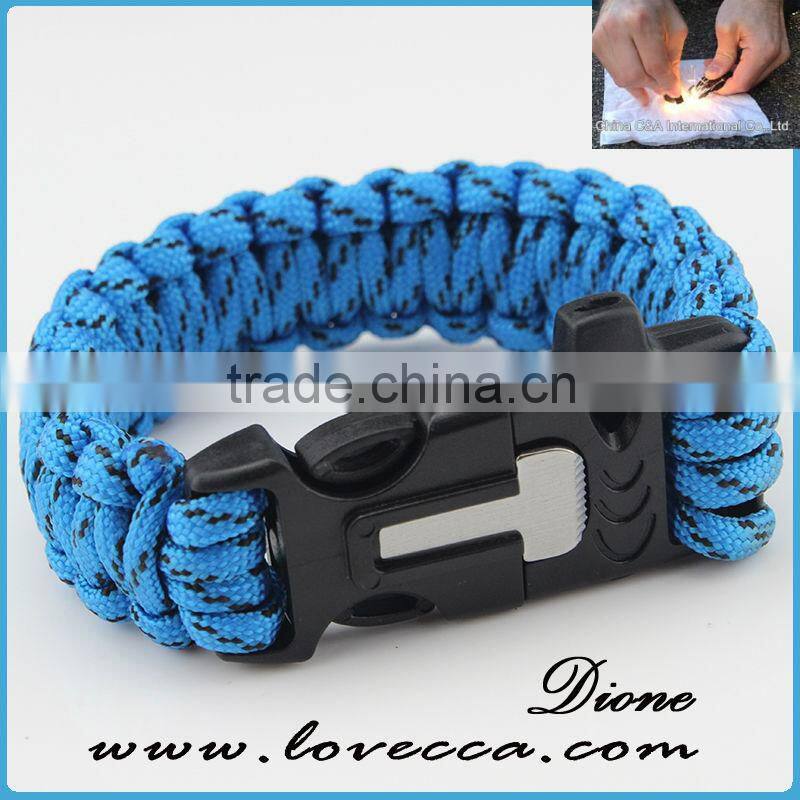 Bracelet survival kit band buckles paracord buckle with logo for paracord bracelet