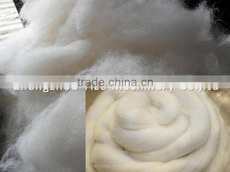 Fabric cotton waste recycling machine and wool combing machine making for sliver