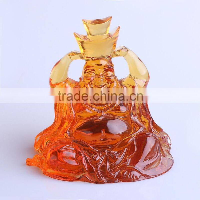 WF029 smile ingot buddha as good luck figuirnes and 2015 good selling gifts