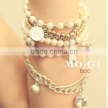 Jewelry beads pentagram pyramid fashion bracelets