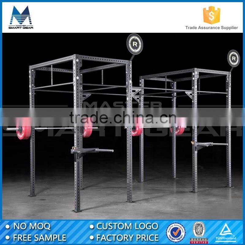 MSG Powder Coated Steel Commercial Gym Free Standing Crossfit Rig with J-Cup