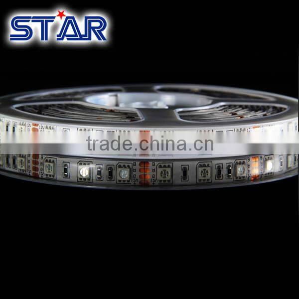 5050 SMD 60LED/M 14.4W/M IP20 non waterproof RGB multicolor led tape light, for indoor only