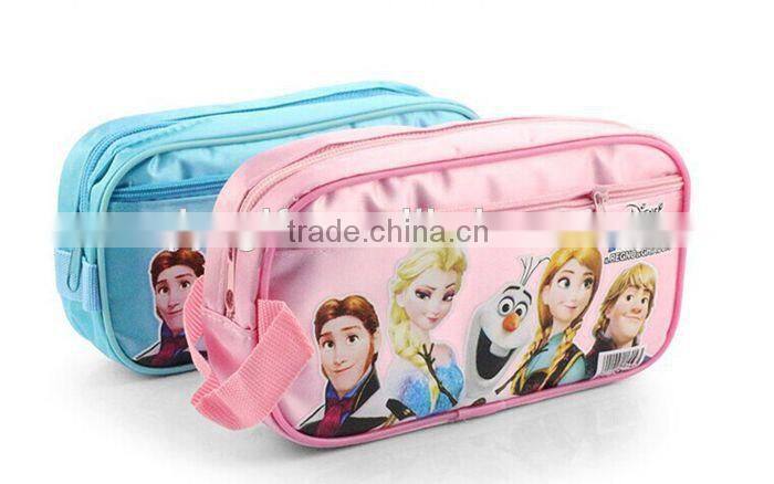 wholesale clear custom Polyester pencil case with compartments for teenagers