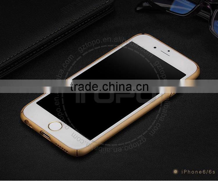 wholesale bracket metal cover mobile phone Anti falling finger ring stand holder back case for iphone 6 6s plus