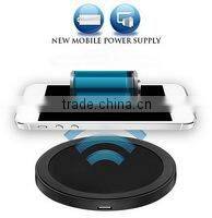 Qi-Enabled Single Position wireless charger,Travel Mini Wireless Charging Pad For All Compatible Qi Enabled