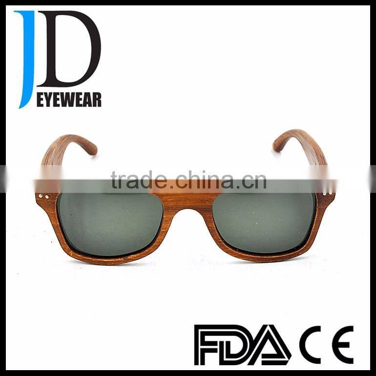 Hot sell fashion design Custom made square sunglasses with green lens for Men