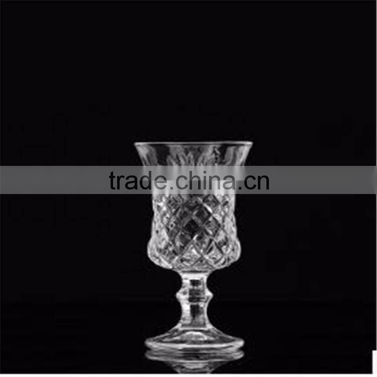 China manufacture stockage bordeaux wine glasses goblet glass 200ml