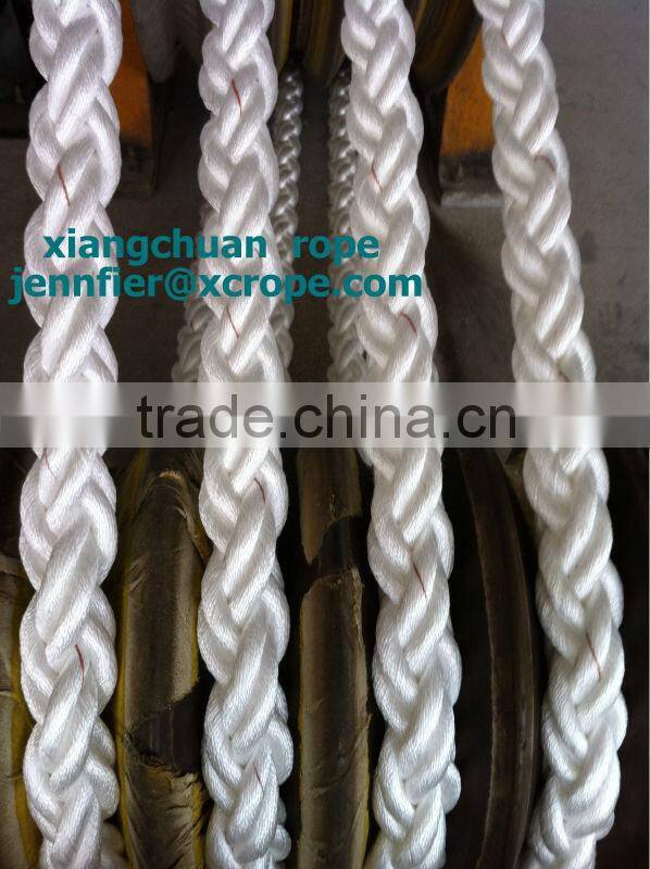 8 strands PP Fiber rope Dia70mm/Brown labor line/mooring rope