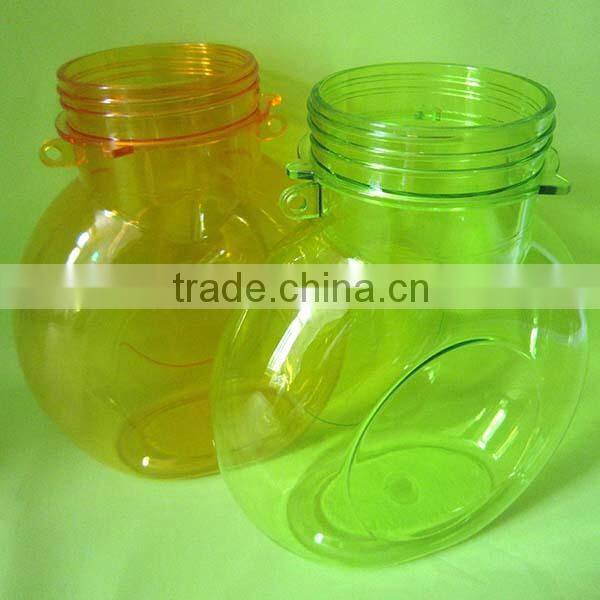2014 New PCTG Clear Trian Plastic Juice Bottle in Wholesale BPA free Beverage Packaging
