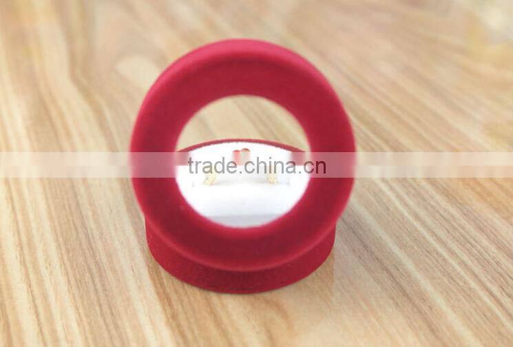 High-grade Cheap Velvet Ring Boxes Jewelry Case