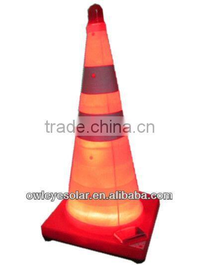 blink traffic cones /LED collapsible cones/solar cones