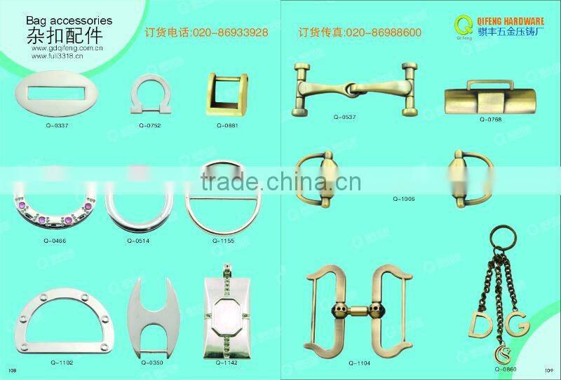 QF metal lable and bag accessories Q-2522 gumetal color