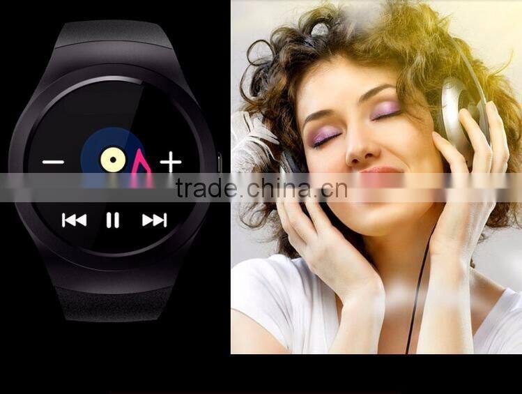 2016 New Product Smart Watch Android/IOS Digital-watch Bluetooth Reloj Inteligente SIM Round Heart Rate Monitor Watch Clock