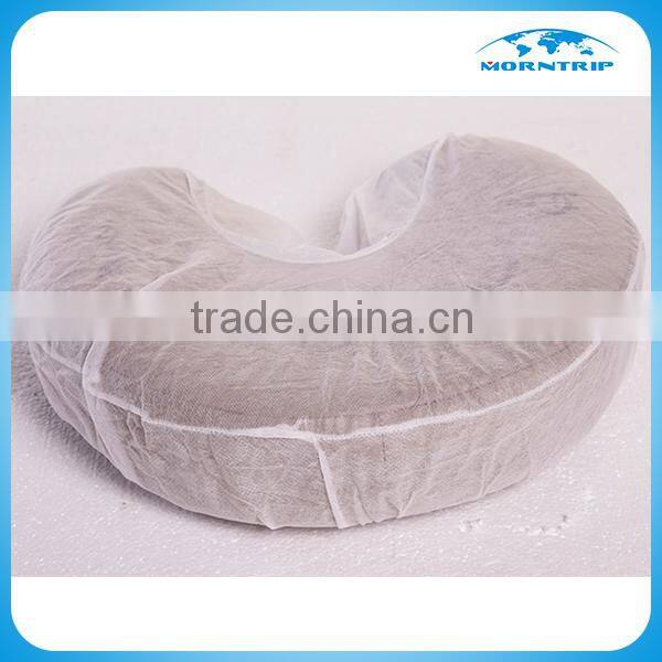 Disposable non-woven face rest cover/ U shape pillow cover