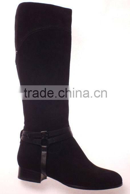 Ladies wholesale China flat shoes long boots