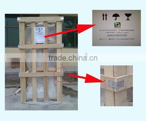 Sweet Large White Marble Angel Statue