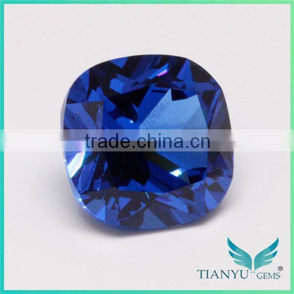 Wuzhou Gems Processing Loose 112# Burma Blue Synthetic Spinel Rough Gemstone
