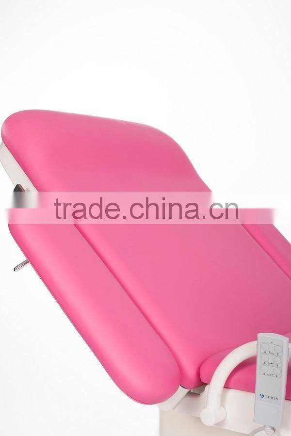 Red color gynecology chair exam chair