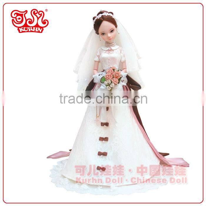 11'' or 11.5'' gorgeous fashion wedding bride doll dress