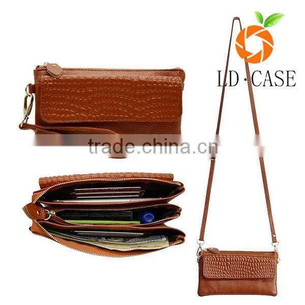 vintage handmade genuine leather phone bag for women, small leather shoulder bag
