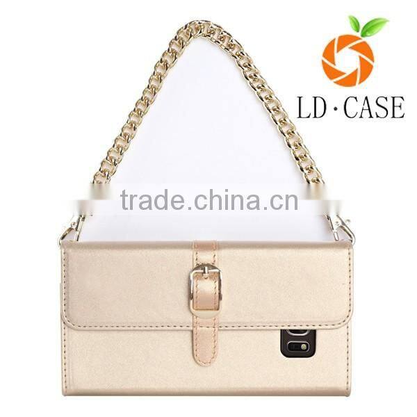 Black Ladies Cellphone Case Pouch shoulder bag for Samsung Galaxy S6 Edge