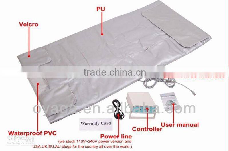 3 zones heating far infrared slimming body blankets