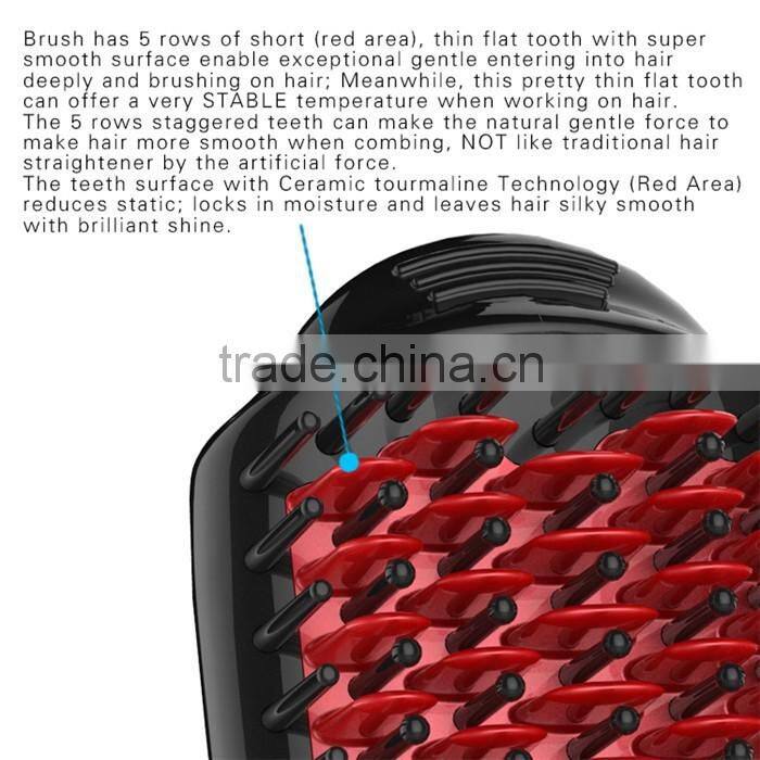 New Products Black pink 3in1 hair straightener 2017
