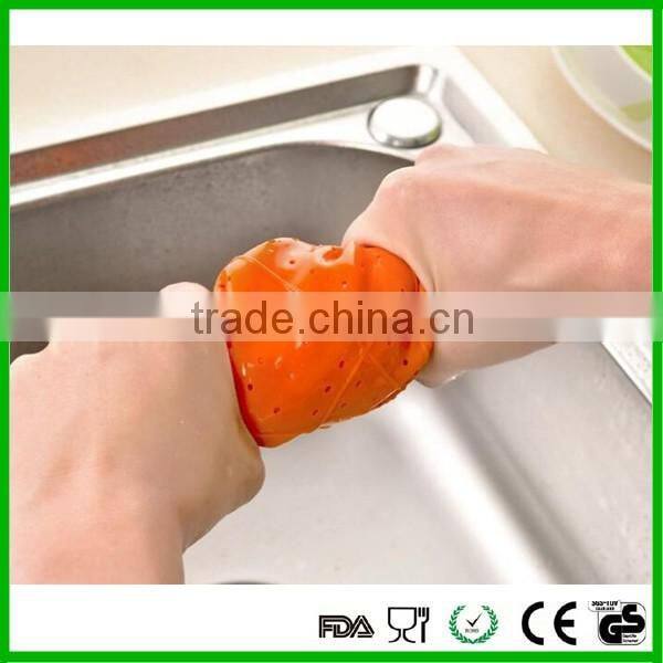 Fruit And Vegetable Drainer Basket With Lid , Plastic Drain Basket