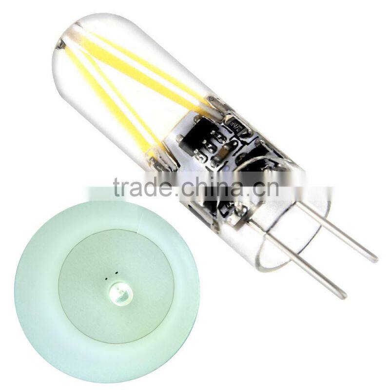 CroLED 10pcs G4 AC/DC12V Light Bulb 1.5W Bi-Pin Pure White LED Filament Lamp