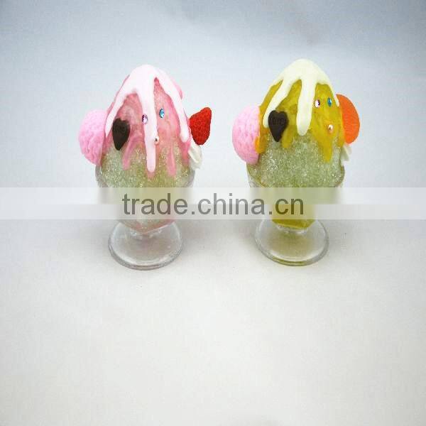 The simulation ice cream pendant / Fake ice cream cup handbags accessories