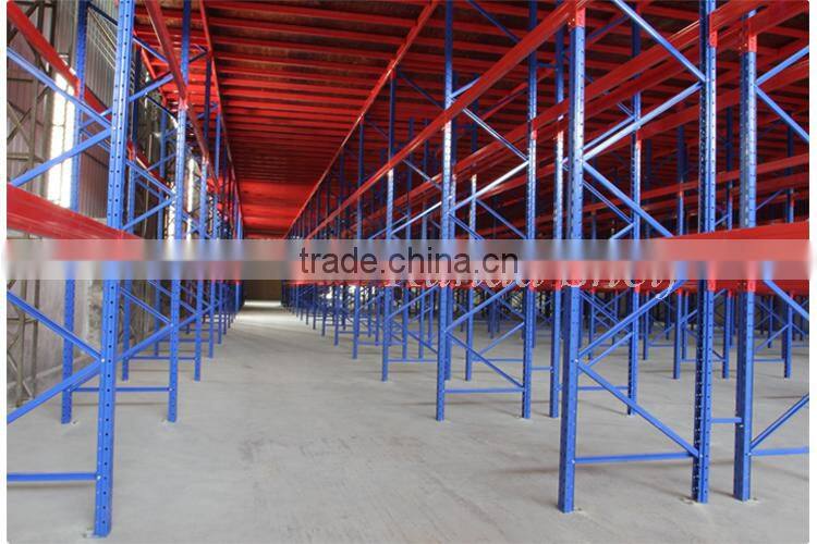 upright beam of steel pallet rack