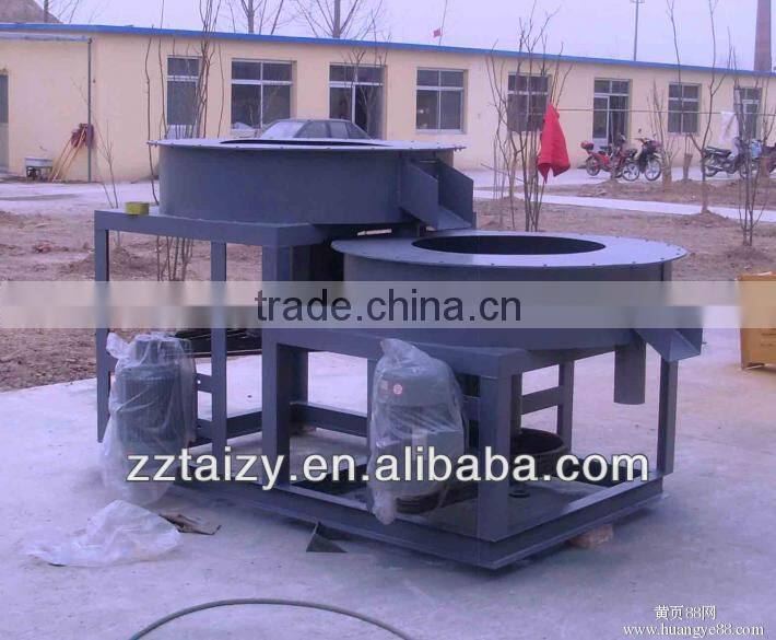 Flat die extrusion pellet making machine with polish machine