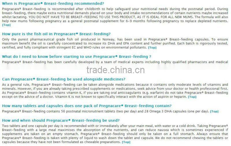 Vitabiotics Pregnacare Breastfeeding 84 Tablets/Capsules