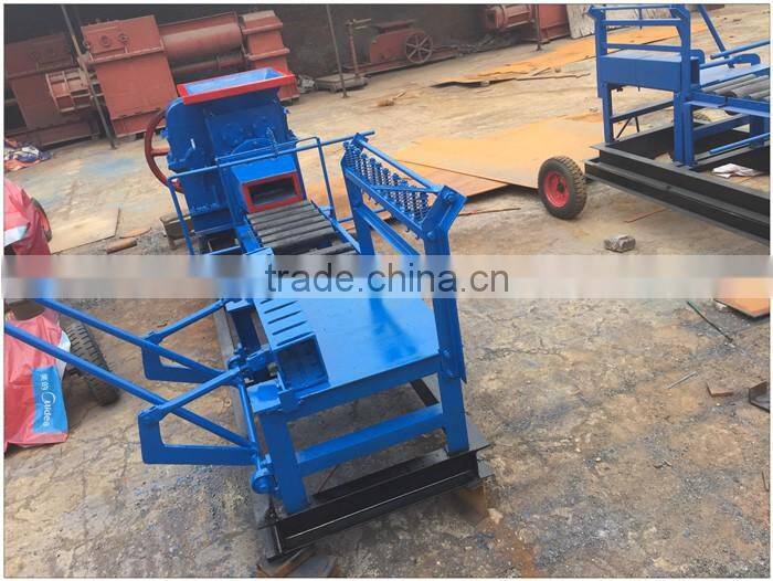 Manual red clay brick making machine for sale price with diesel engine powered