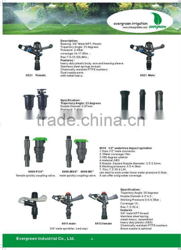 3/4" Underground Plastic Quick Coupling Water Intake Valve for Garden Irrigation