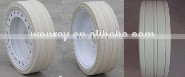 mec non-marking scissor lift wheels 16x5x12 for 2633es