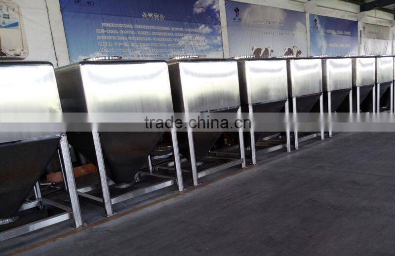 Customized SUS 304 SUS 316L Mixing Square Hopper / medical Hopper / conical hopper