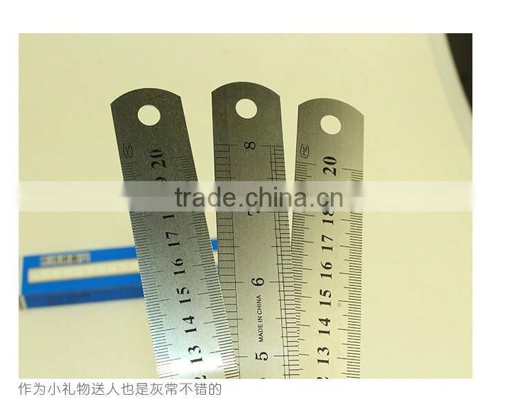 Top quality Shool and office stationary Stainless steel 20cm ruler