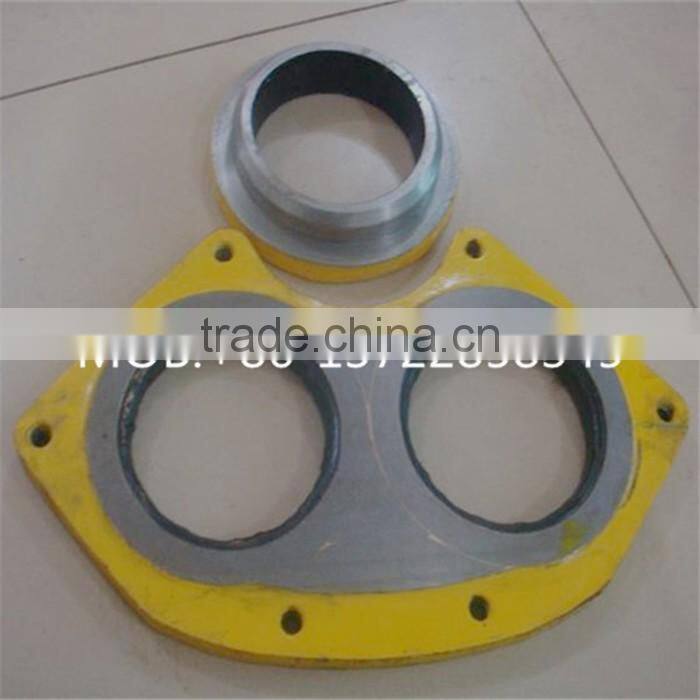 china manufacturer zoomlion concrete pump glasses plate and cutting ring, zoomlion concrete pump spare parts