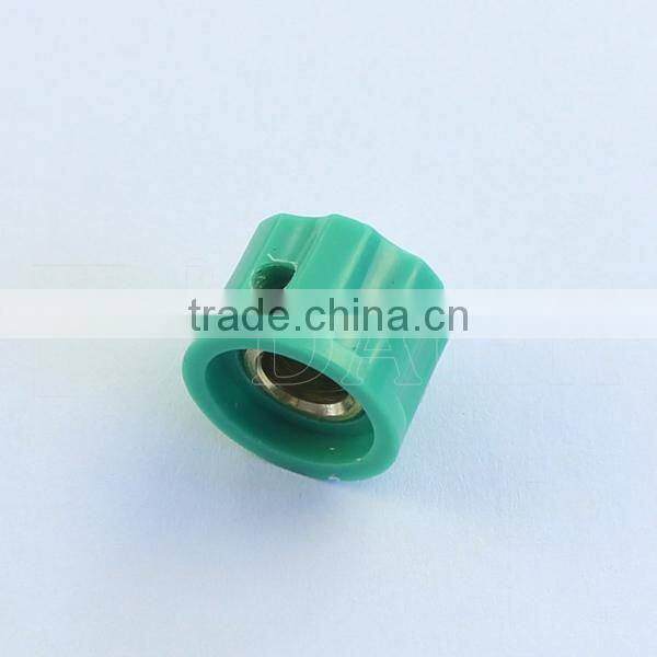 small colorful fluted point guitar plastic knob with aluminum top