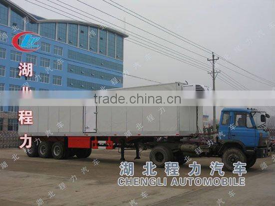2axles 20ft refrigerator container trailer,small container trailer,used refrigerator trailer