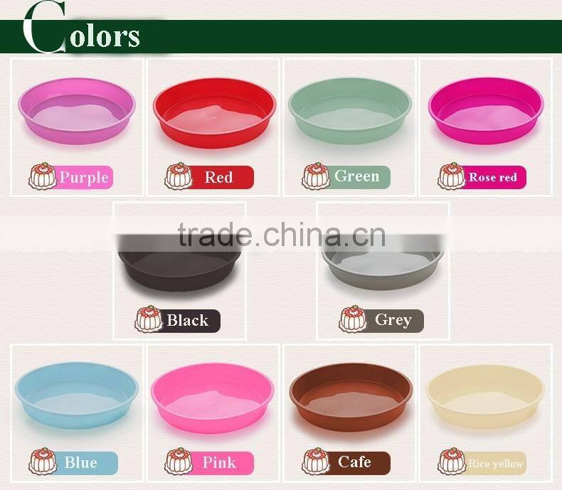 5536 Good quality orange color round shape silicone cake pan