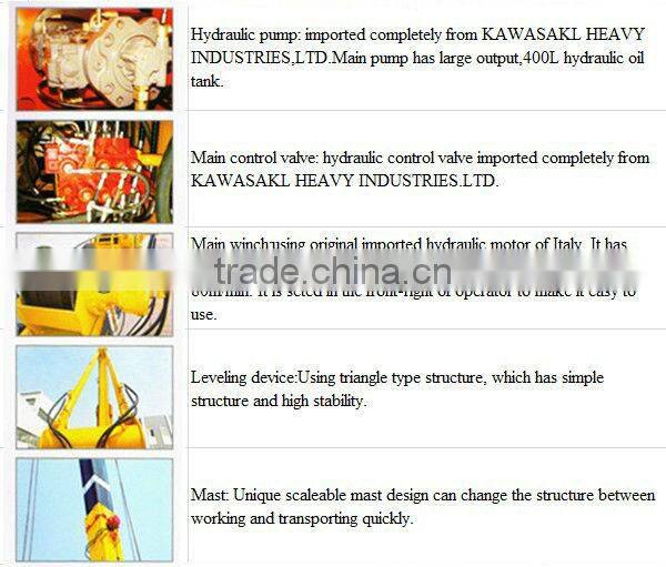 CE foundation pile Rotary drilling machine