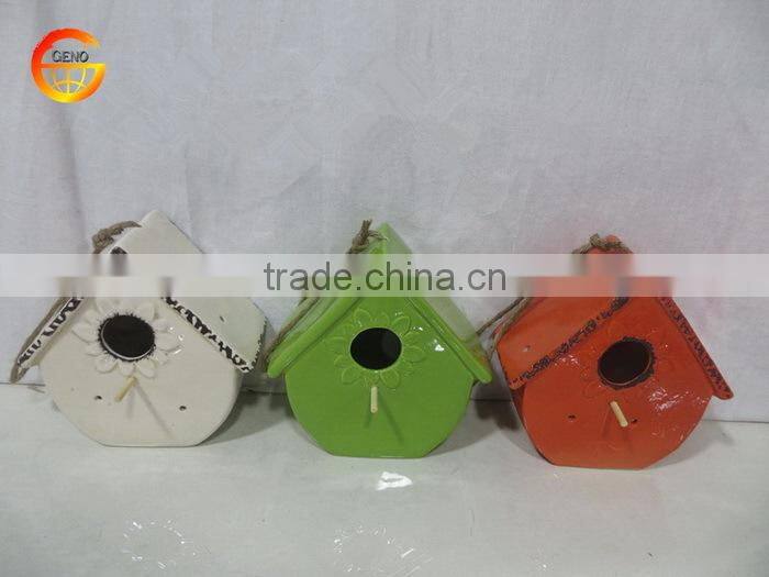 High quality ceramic small bird house