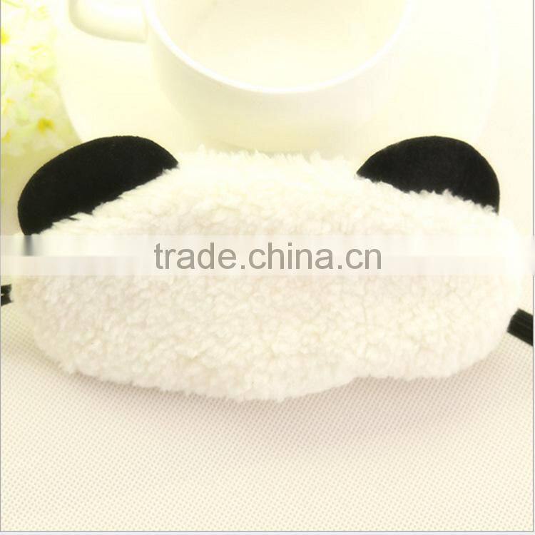 N182 Funny plush panda animal sleep eye mask