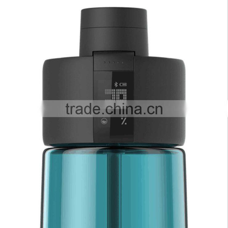 New Accurate Straw Water Bottle, Outdoor Portable Smart Mobile APP Control Intelligent Sports Water Bottle, 700ml Water Bottle